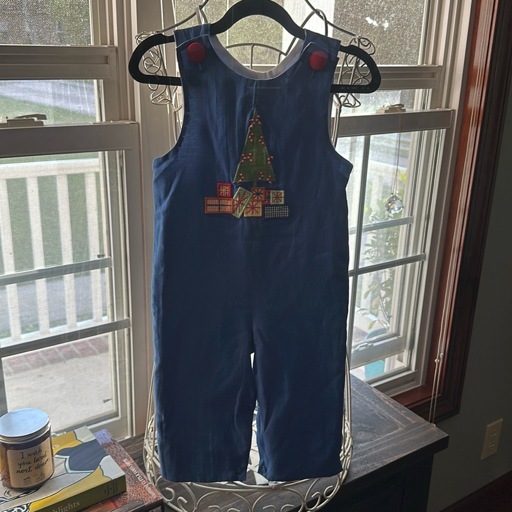 Vintage Precious Kids Christmas one piece jumper. Size 12 months.